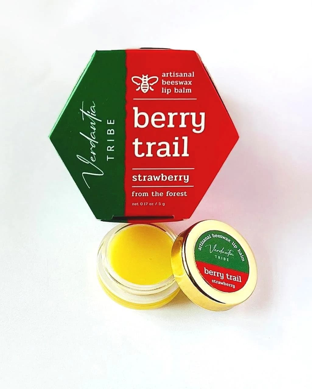 Berry Trail Strawberry — Lip Balm detail 2