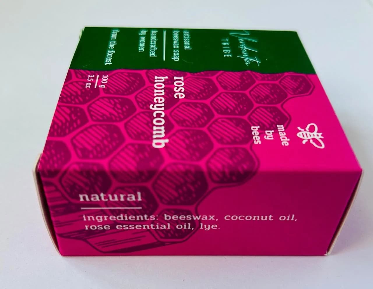 Rose Honeycomb Soap — 100 Grams detail 3