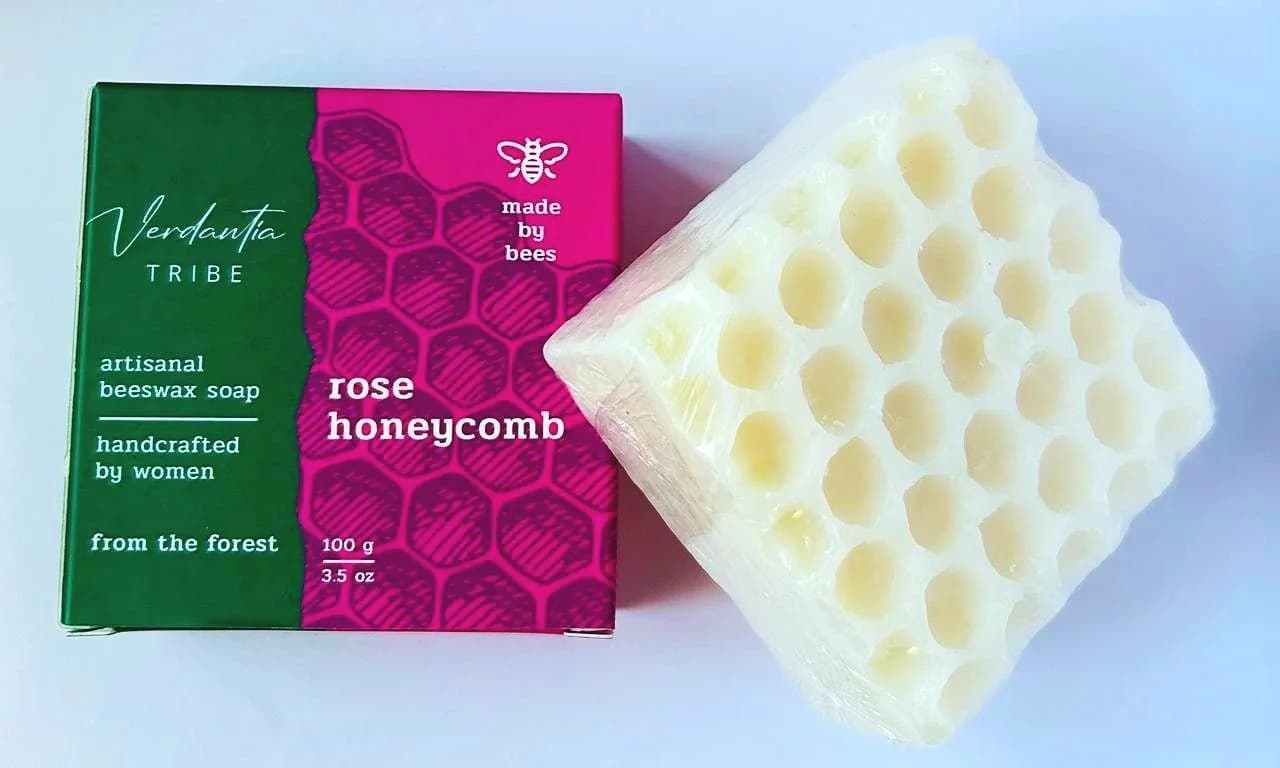 Rose Honeycomb Soap — 100 Grams