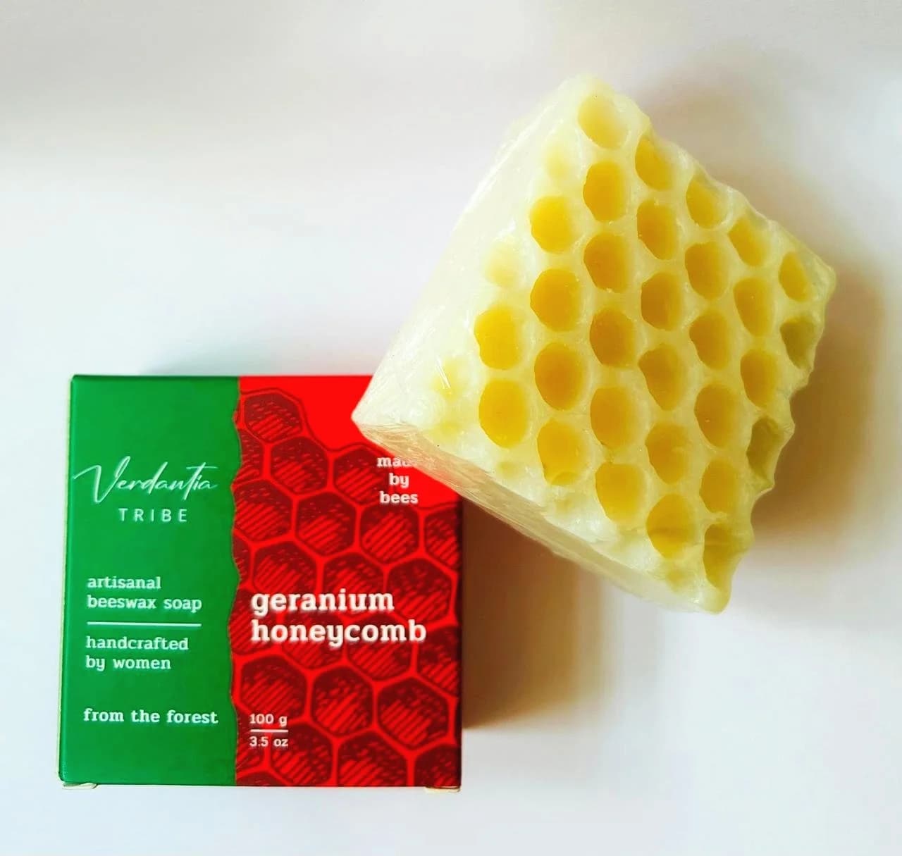 Geranium Honeycomb Soap — 100 Grams