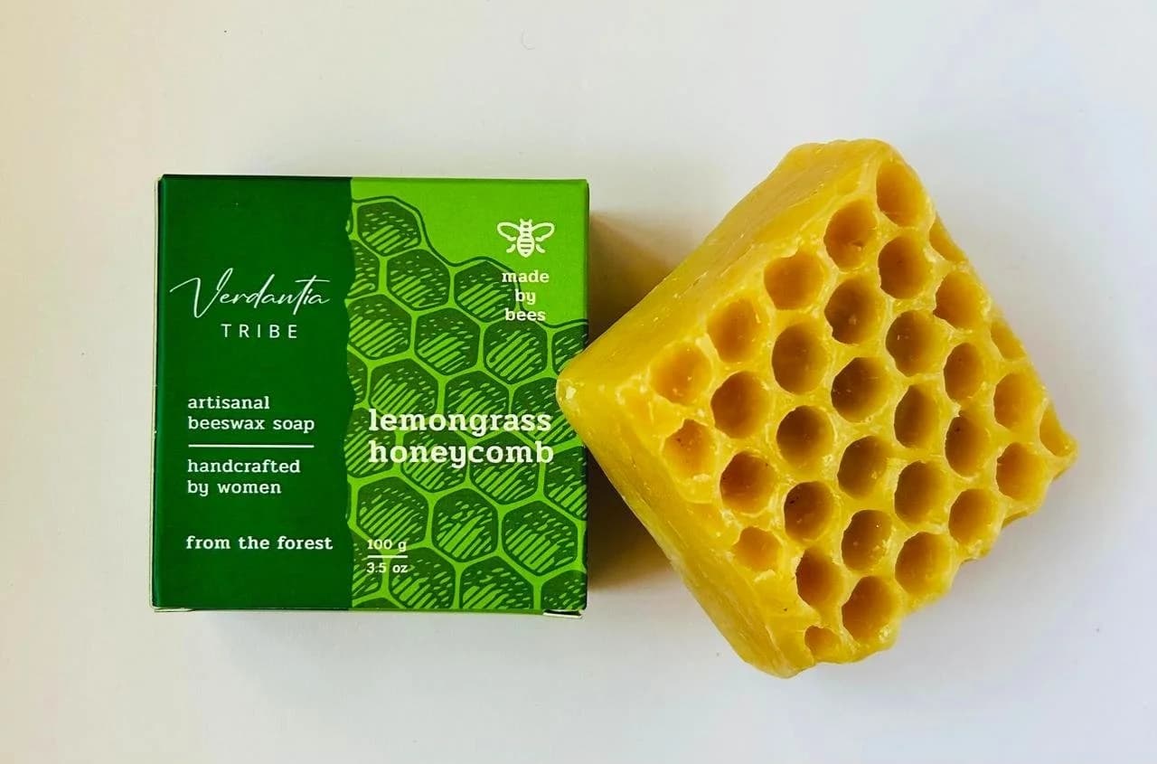 Lemongrass Honeycomb Soap — 100 Grams detail 3